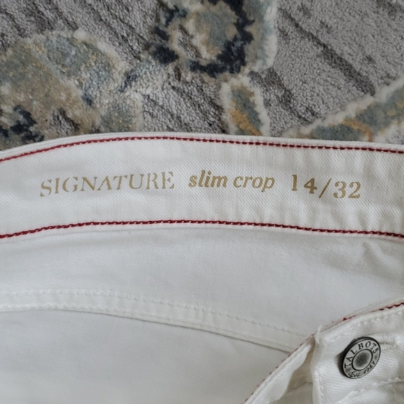 SOLD! TALBOTS Signature Slim Crop Denim - Size 14 - Picture 5 of 9